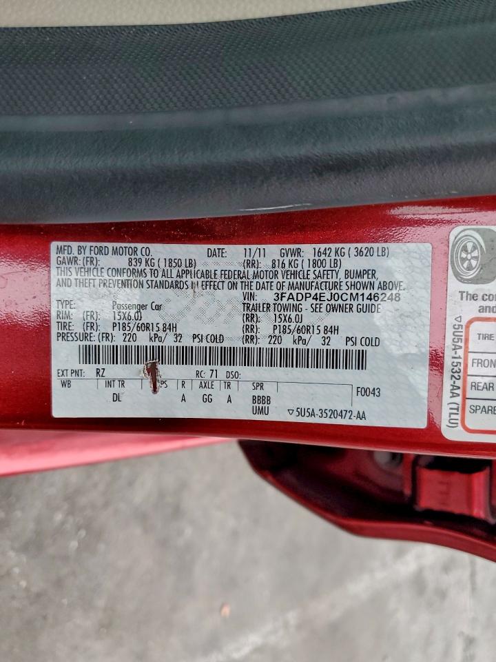 2012 FORD FIESTA SE photo 23