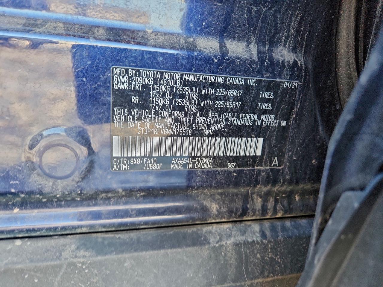 2021 TOYOTA RAV4 XLE photo 13