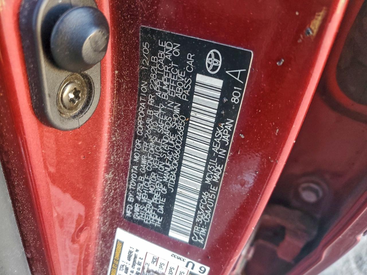 2006 TOYOTA CAMRY SE photo 12