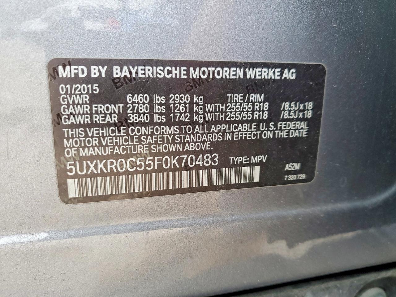 2015 BMW X5 XDRIVE35I photo 14
