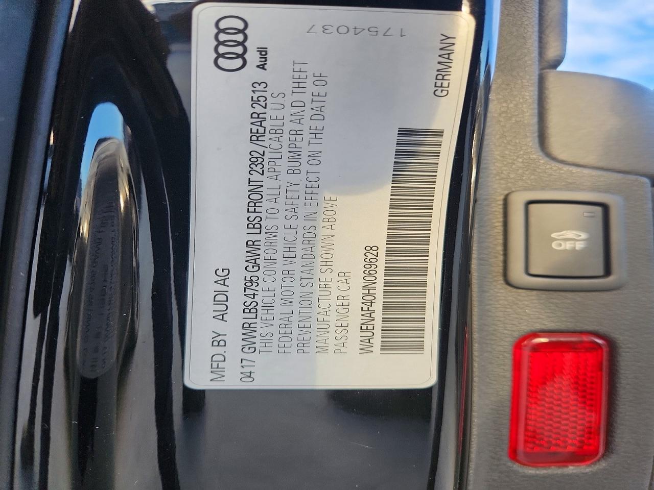2017 AUDI A4 PREMIUM PLUS photo 12