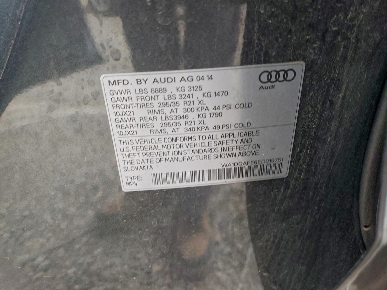 2014 AUDI Q7 PRESTIGE photo 13