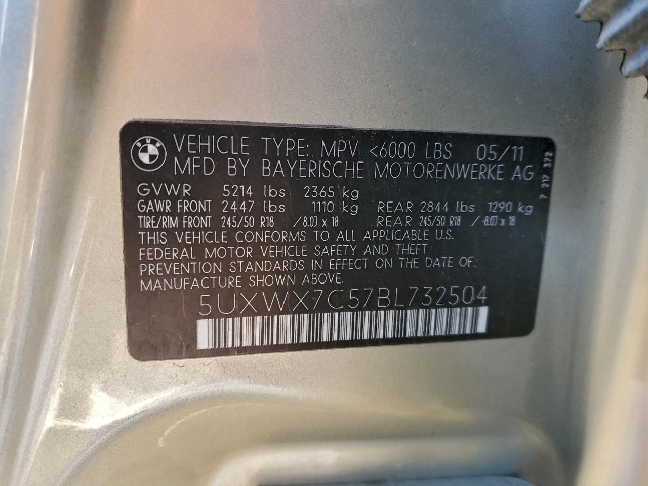 2011 BMW X3 XDRIVE35I photo 25