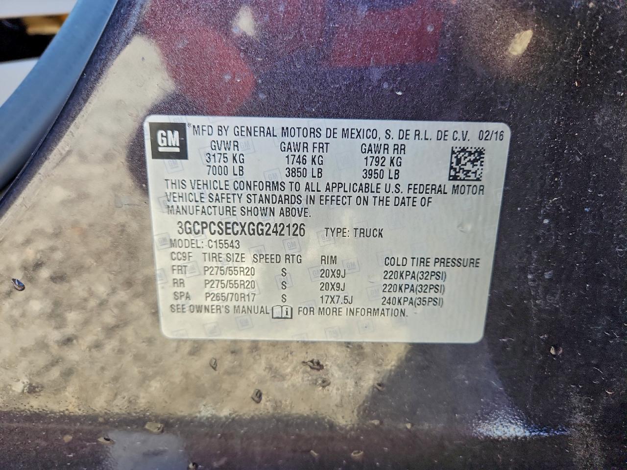 2016 CHEVROLET SILVERADO C1500 LTZ photo 13
