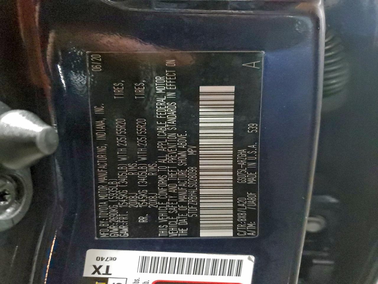 2020 TOYOTA HIGHLANDER PLATINUM photo 13
