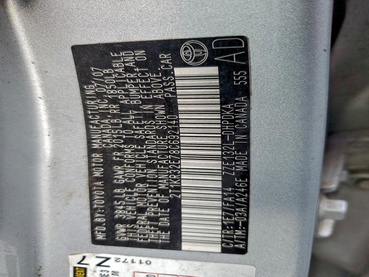 2008 TOYOTA COROLLA MATRIX XR photo 13