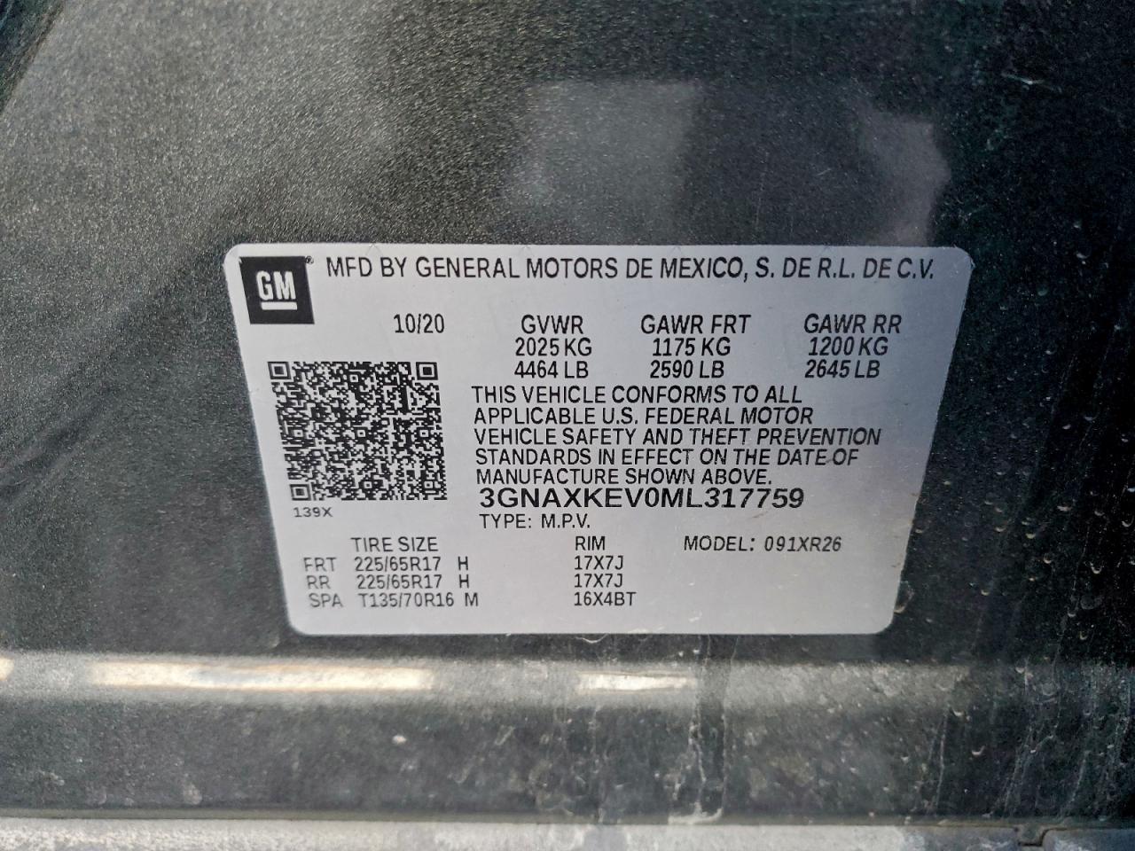 2021 CHEVROLET EQUINOX LT photo 13