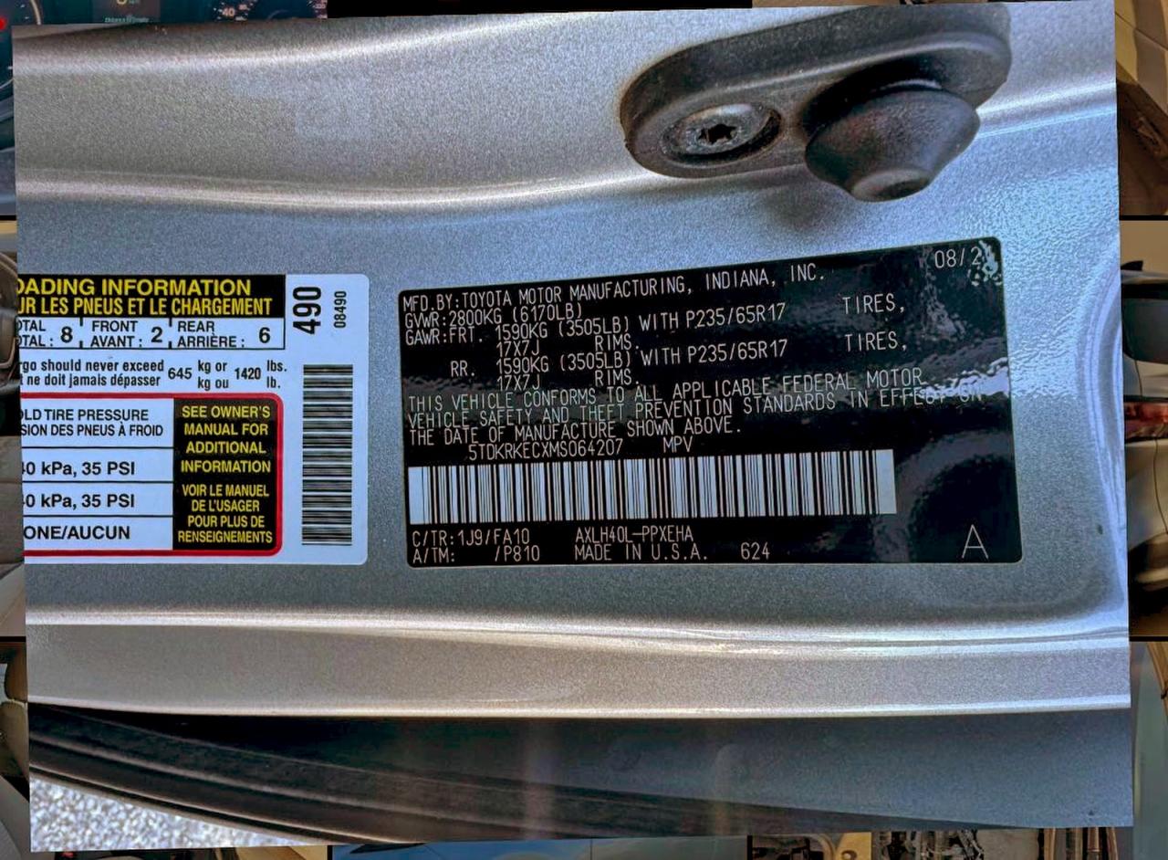 2021 TOYOTA SIENNA LE photo 10