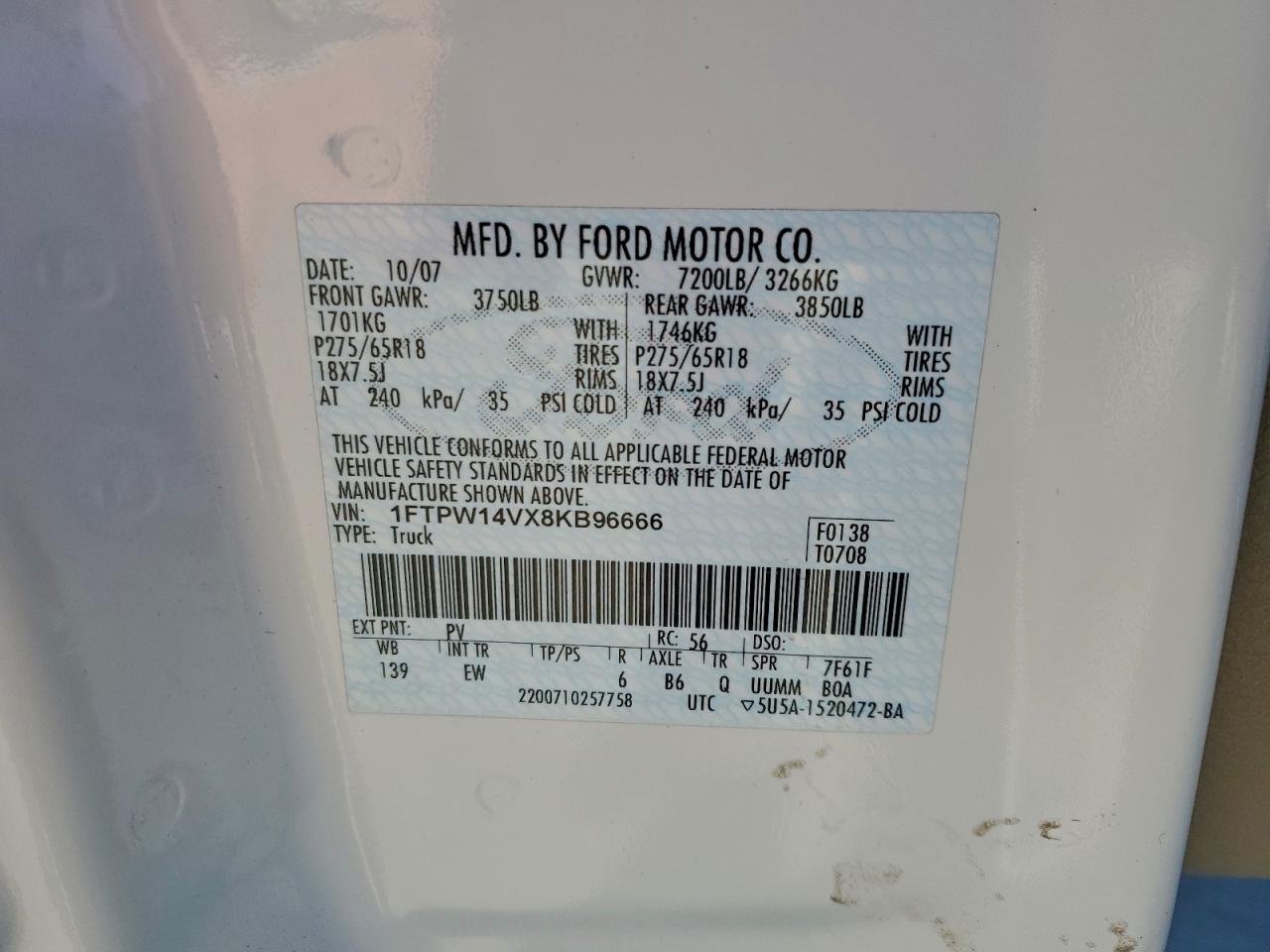 2008 FORD F150 SUPERCREW photo 12