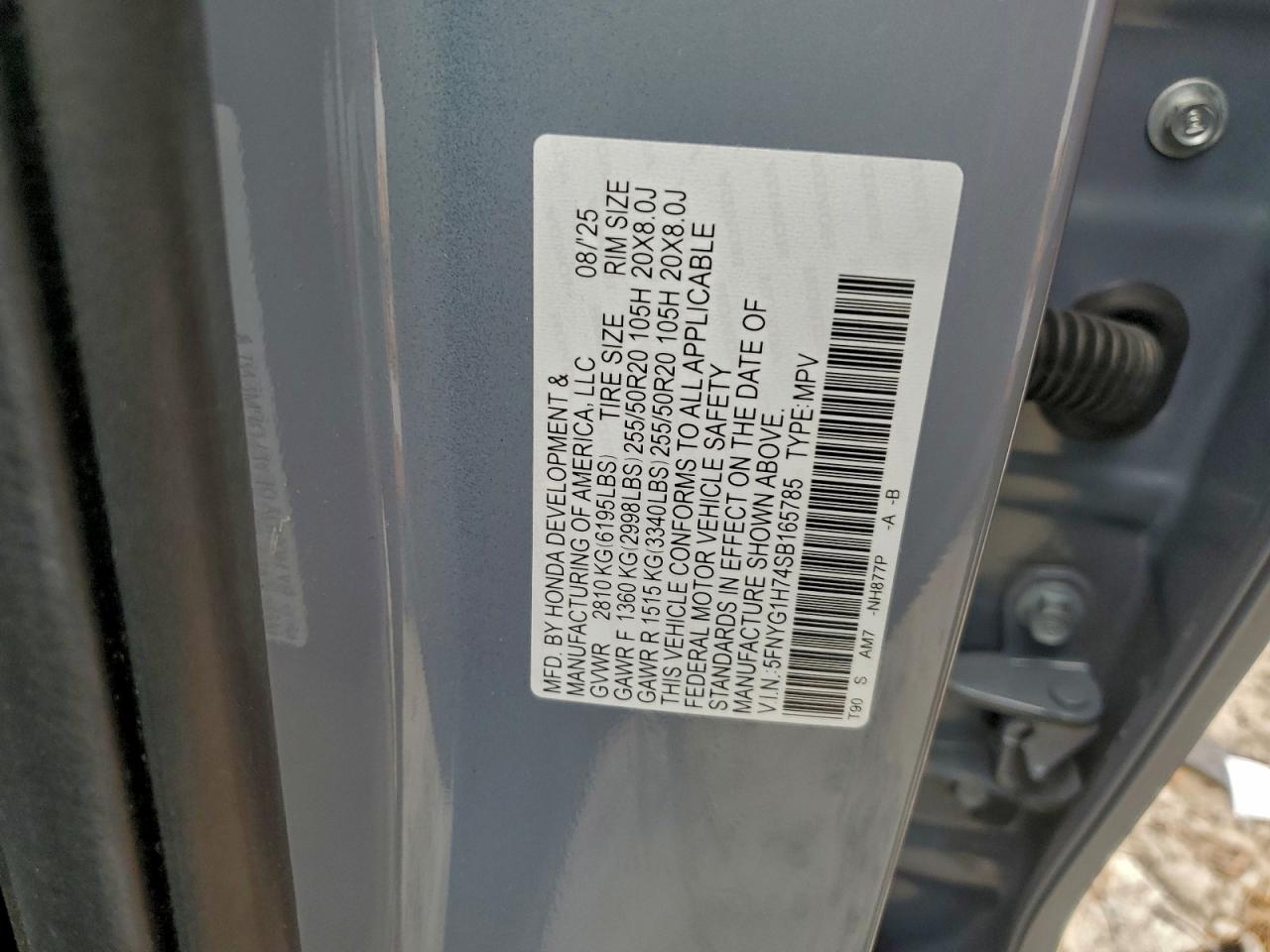 2025 HONDA PILOT TOURING photo 14