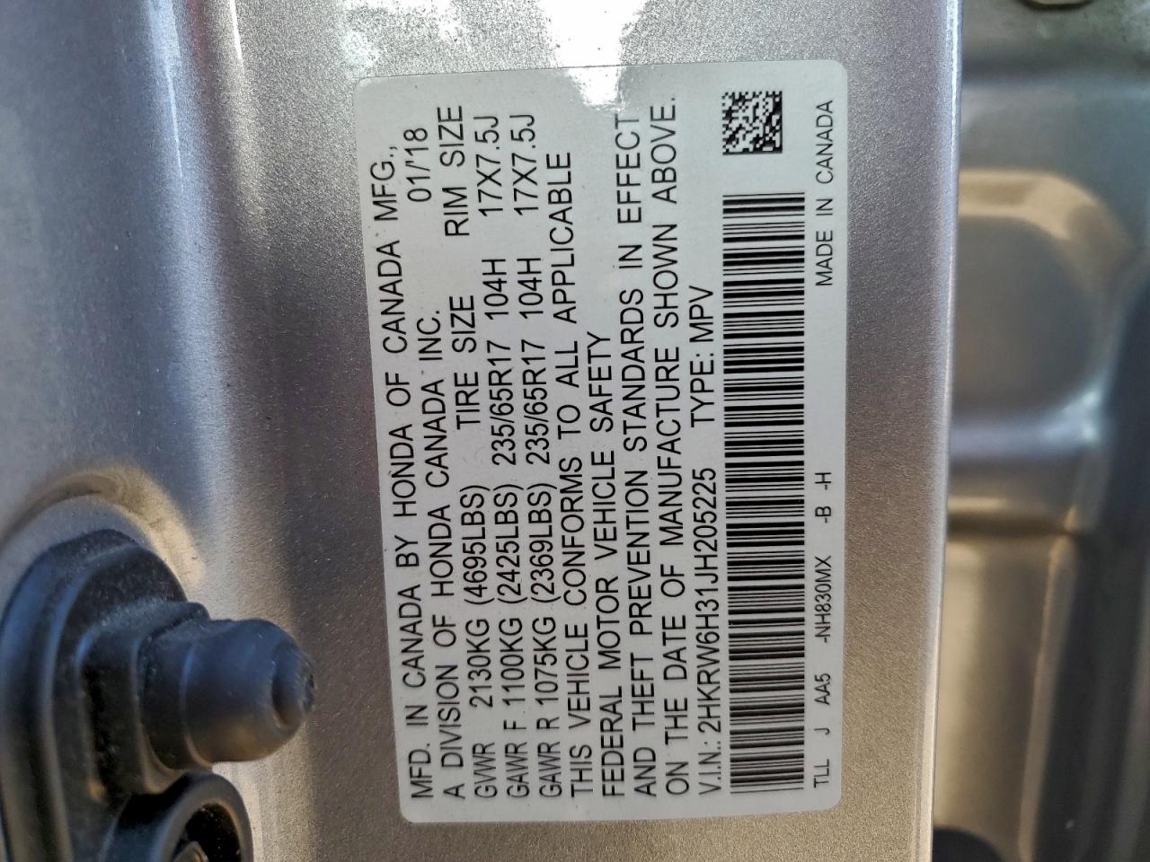2018 HONDA CR-V LX photo 13