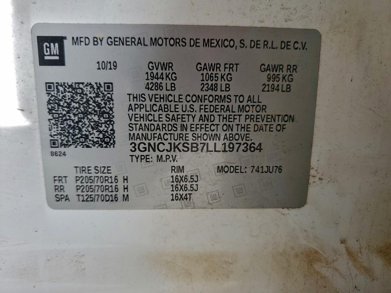 2020 CHEVROLET TRAX LS photo 12