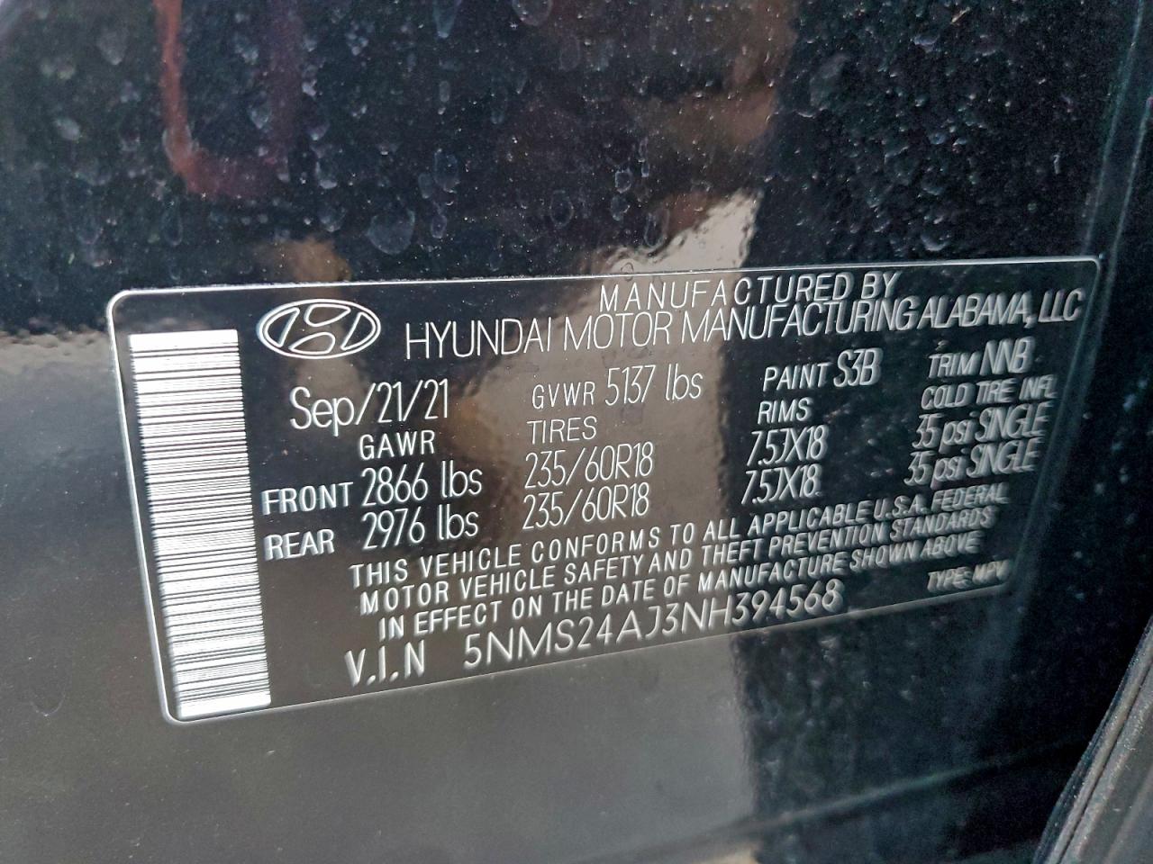 2022 HYUNDAI SANTA FE SEL photo 13