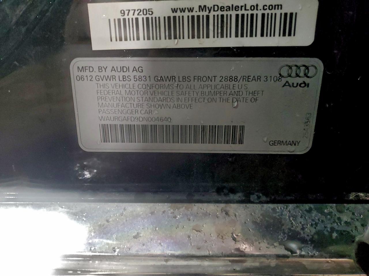 2013 AUDI A8 L QUATTRO photo 12