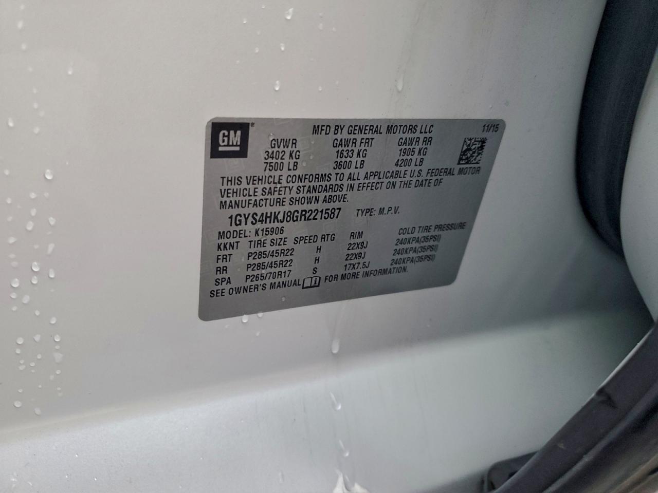 2016 CADILLAC ESCALADE ESV LUXURY photo 13