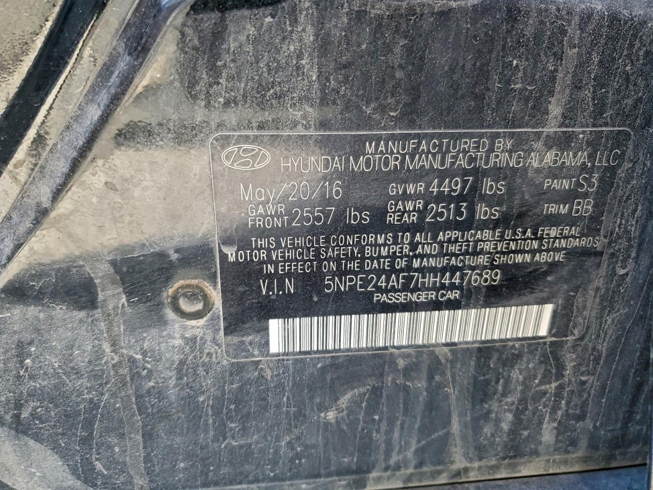 2017 HYUNDAI SONATA SE photo 12