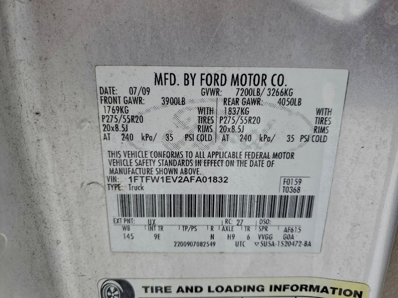 2010 FORD F150 SUPERCREW photo 13