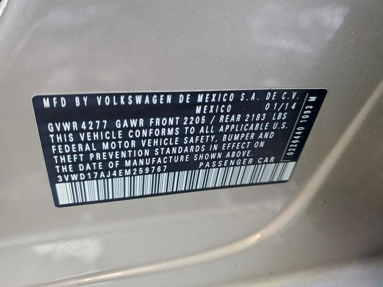 2014 VOLKSWAGEN JETTA SE photo 12