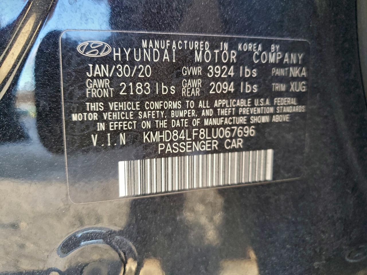 2020 HYUNDAI ELANTRA SEL photo 12