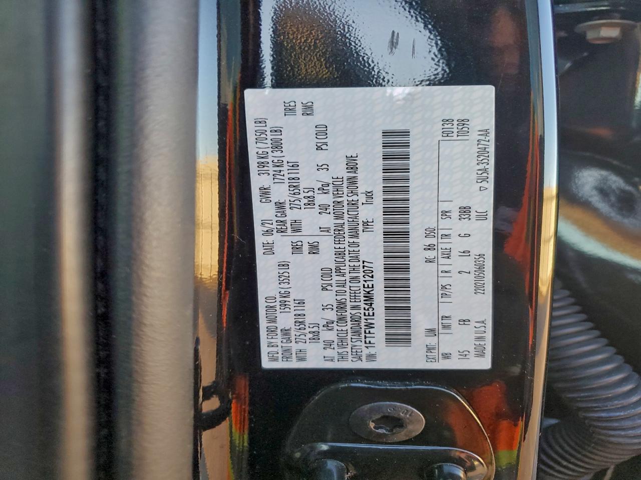 2021 FORD F150 SUPERCREW photo 12