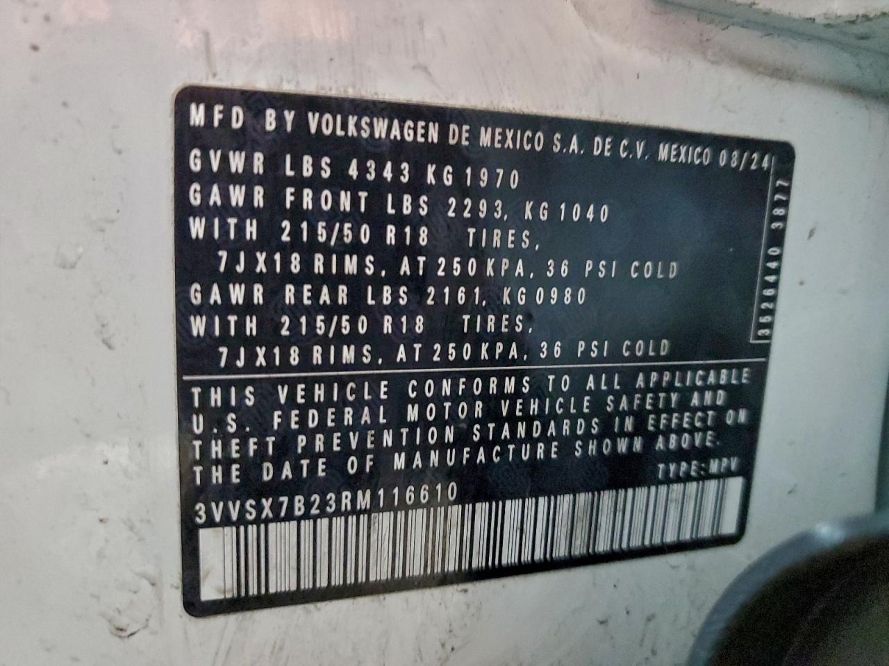 2024 VOLKSWAGEN TAOS SE photo 13
