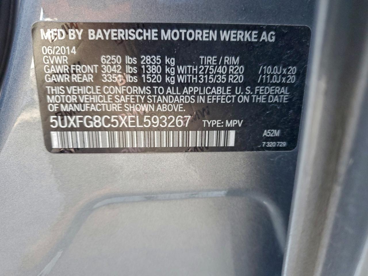2014 BMW X6 XDRIVE50I photo 14