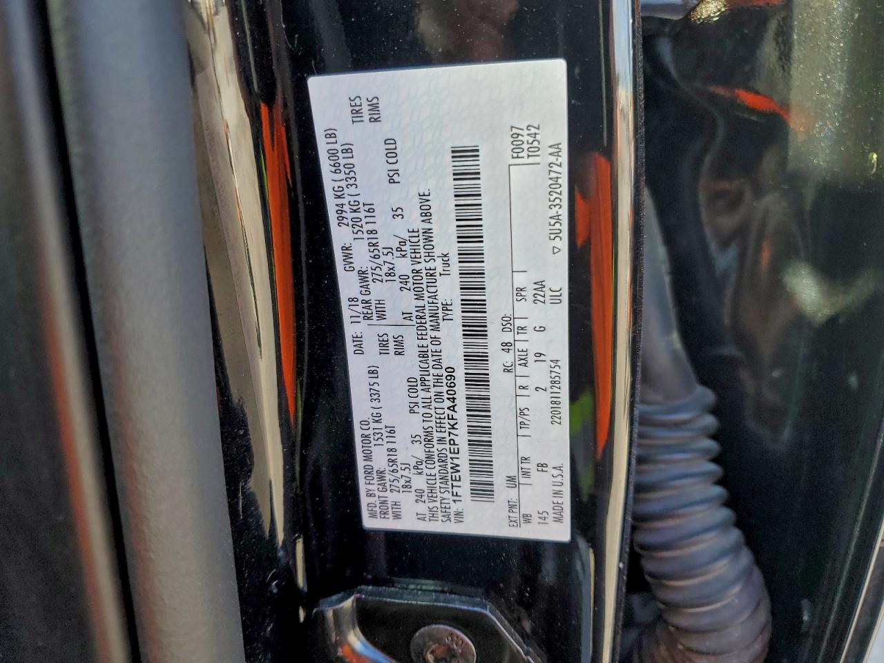 2019 FORD F150 SUPERCREW photo 12