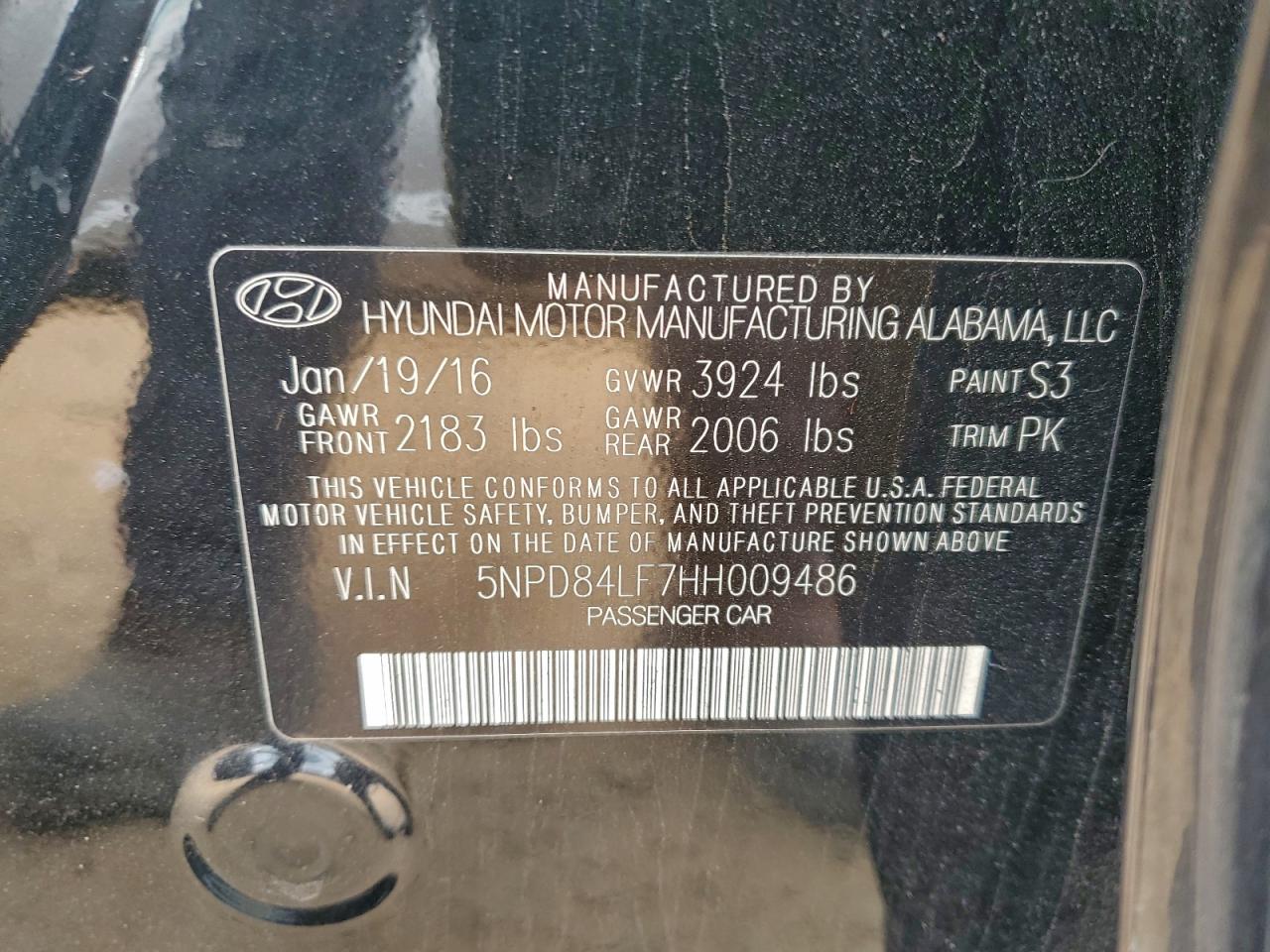 2017 HYUNDAI ELANTRA SE photo 12