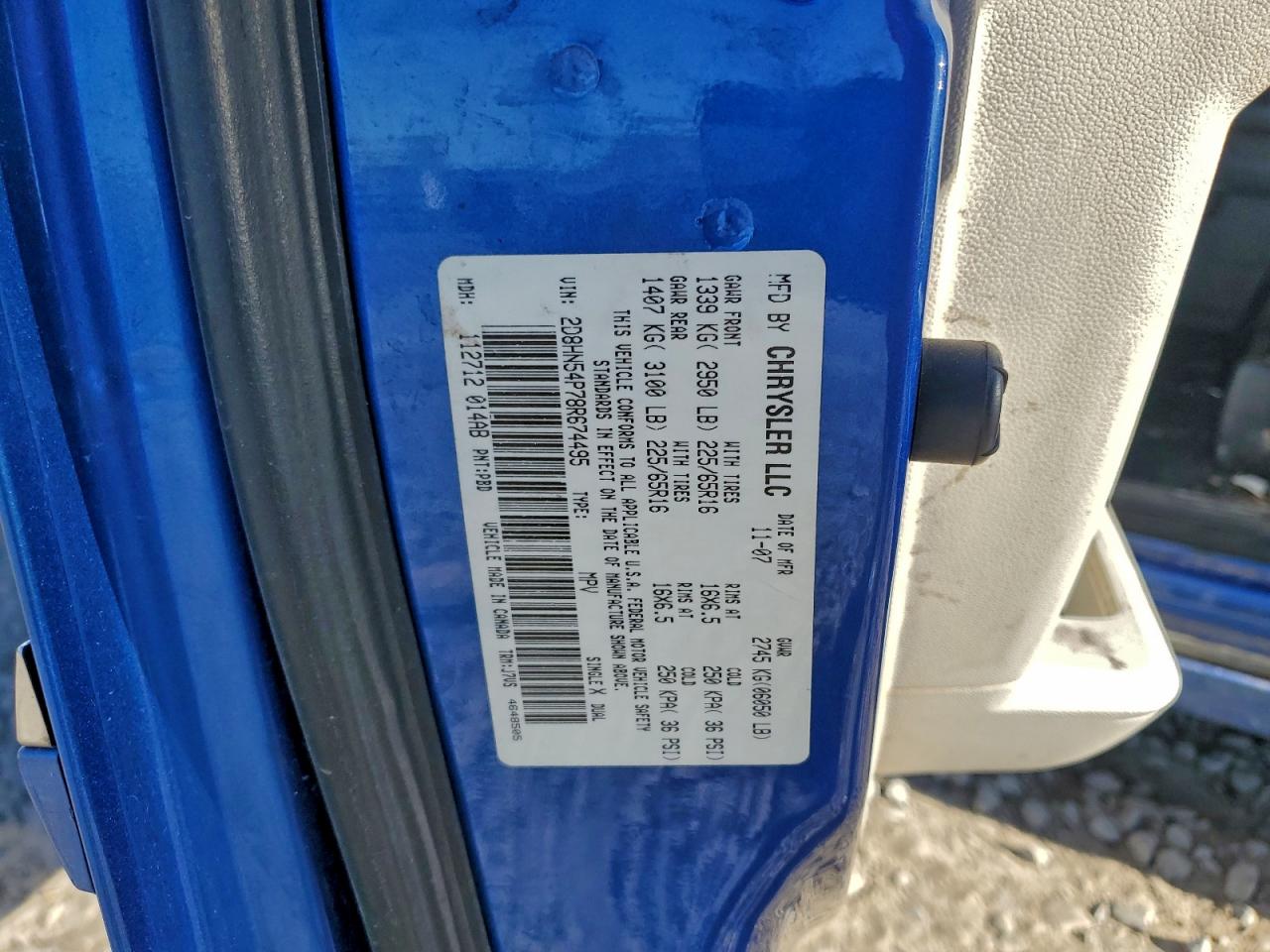 2008 DODGE GRAND CARAVAN SXT photo 12
