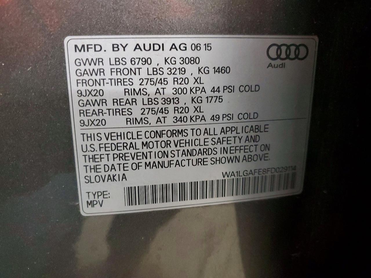 2015 AUDI Q7 PREMIUM PLUS photo 14