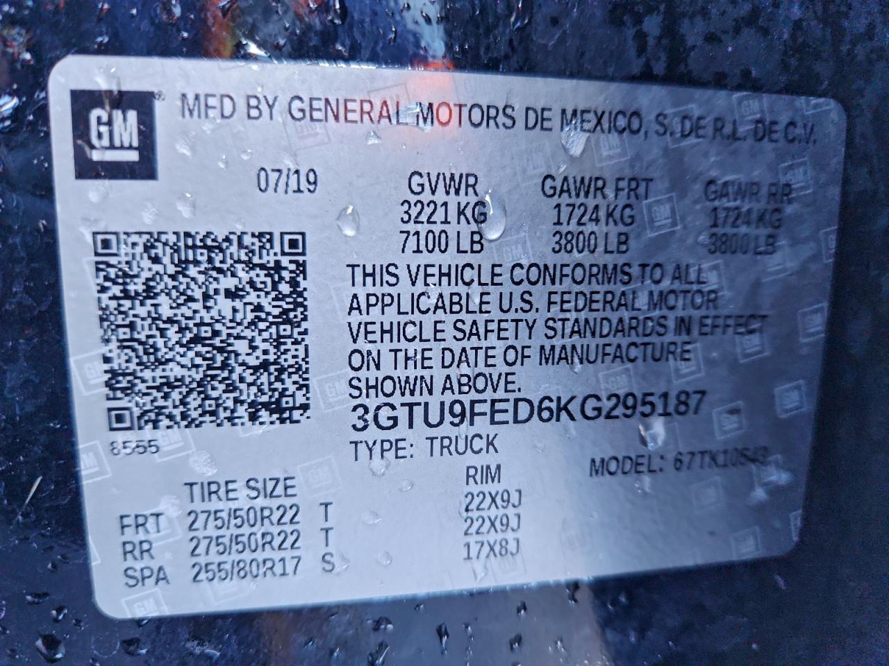 2019 GMC SIERRA K1500 DENALI photo 12