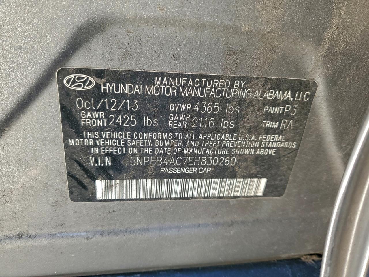 2014 HYUNDAI SONATA GLS photo 23
