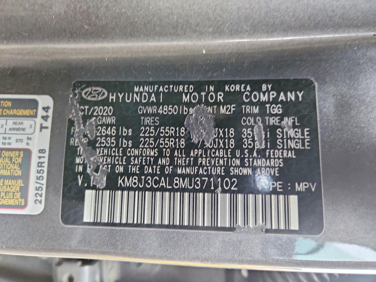 2021 HYUNDAI TUCSON LIMITED photo 13
