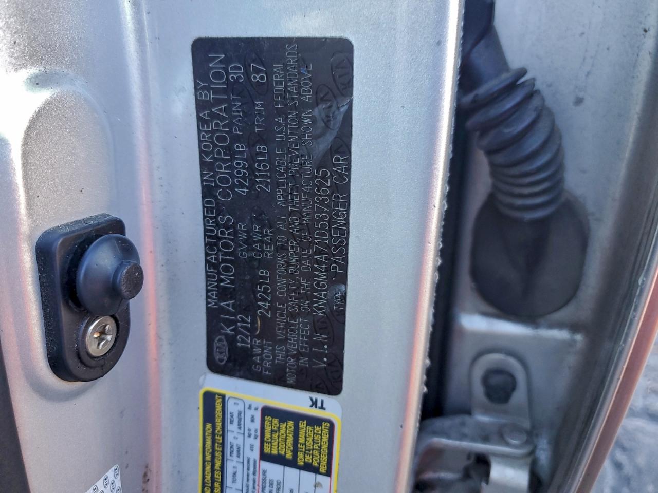 2013 KIA OPTIMA LX photo 12