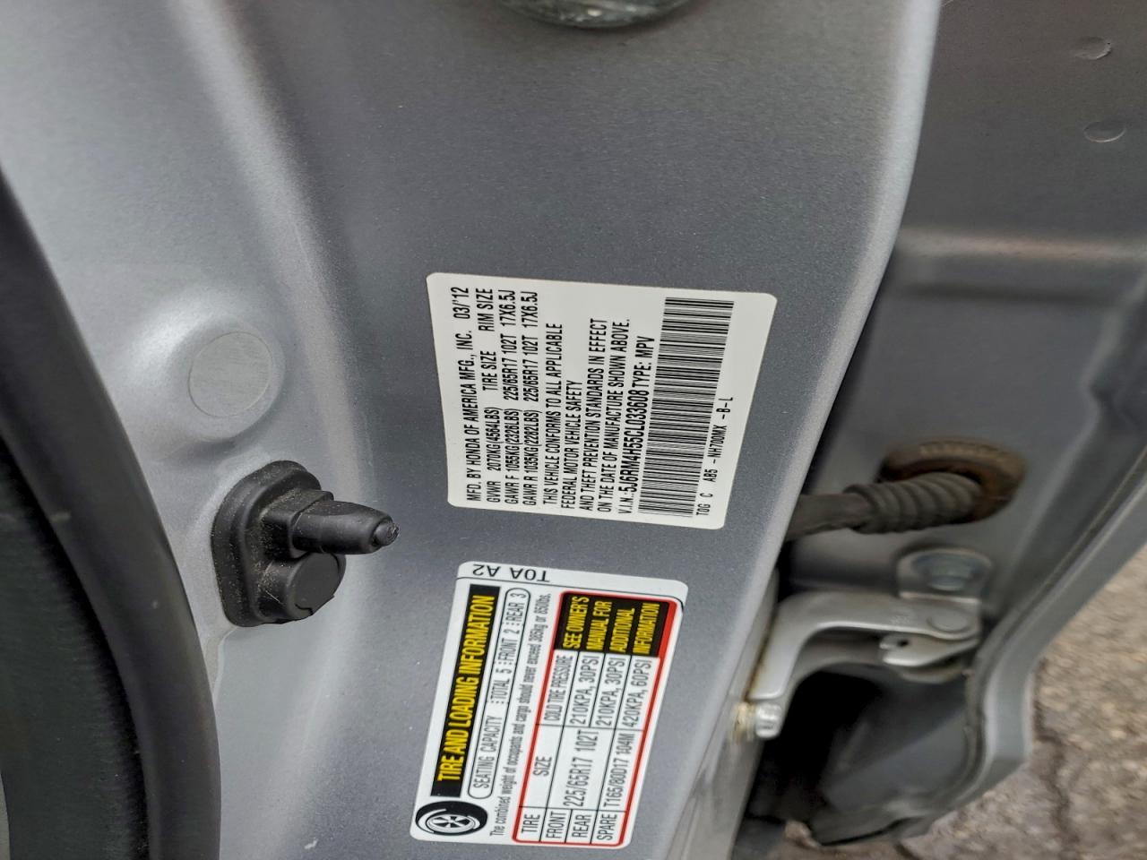 2012 HONDA CR-V EX photo 13
