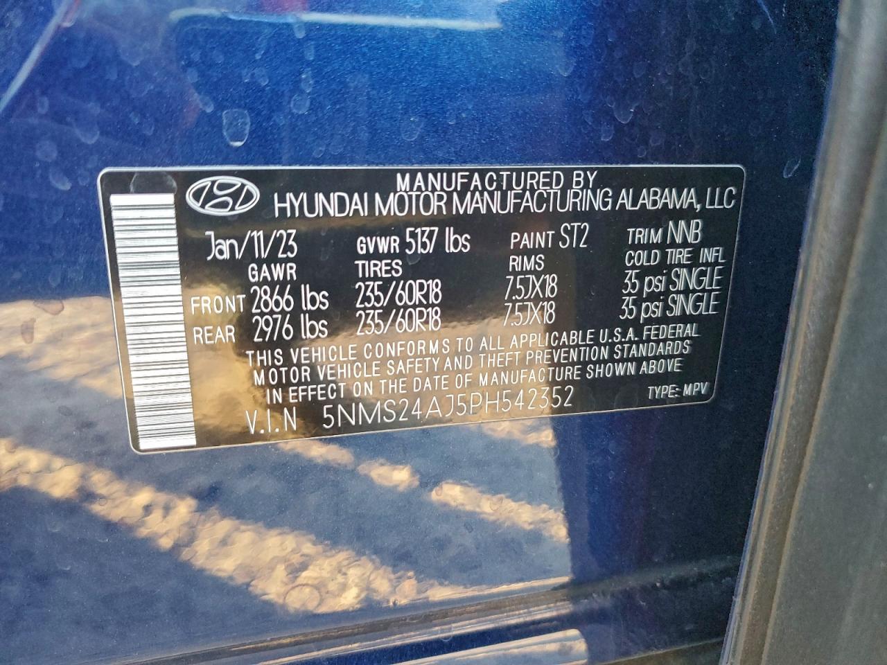 2023 HYUNDAI SANTA FE SEL photo 13