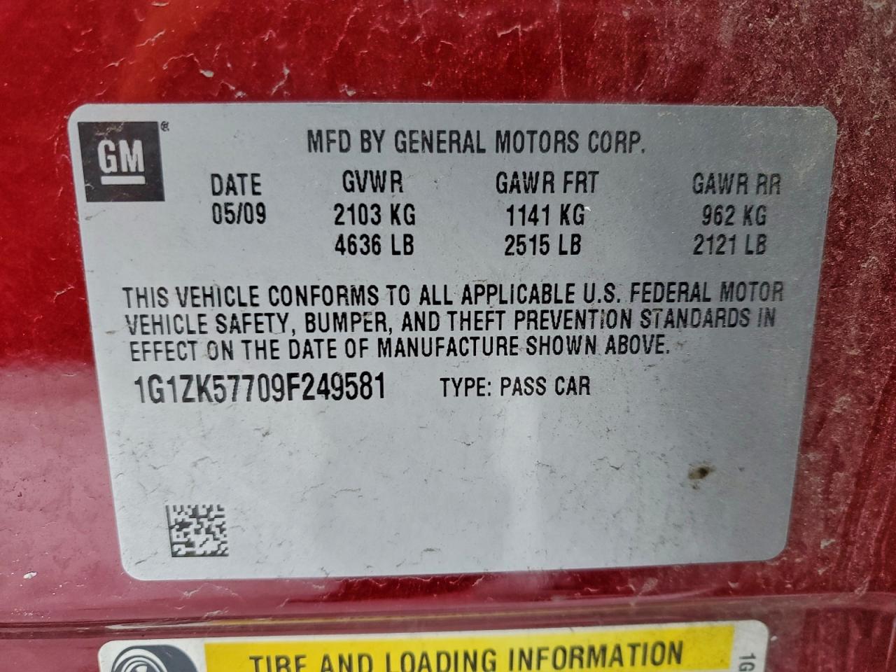 2009 CHEVROLET MALIBU LTZ photo 12
