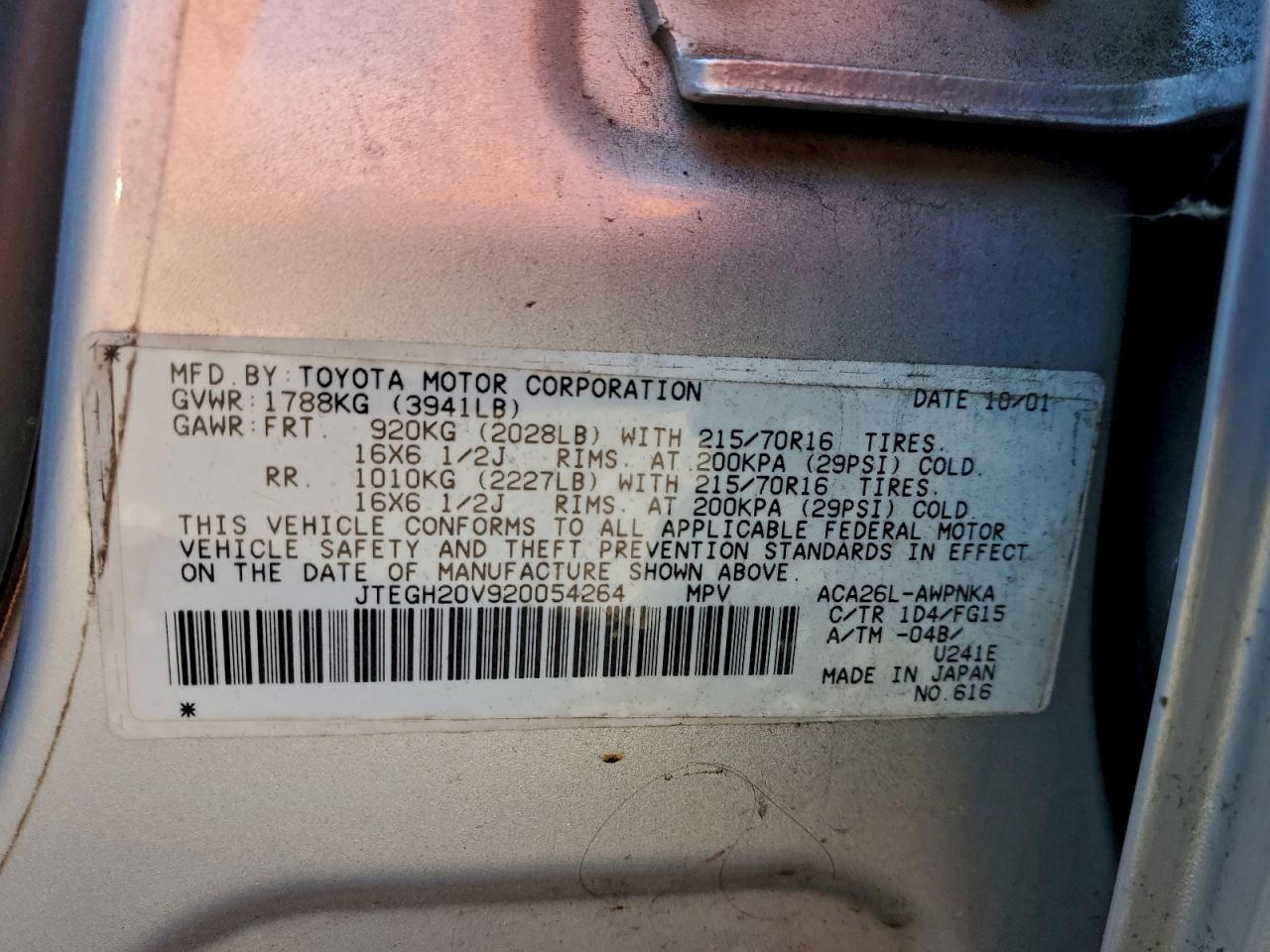 2002 TOYOTA RAV4 photo 13
