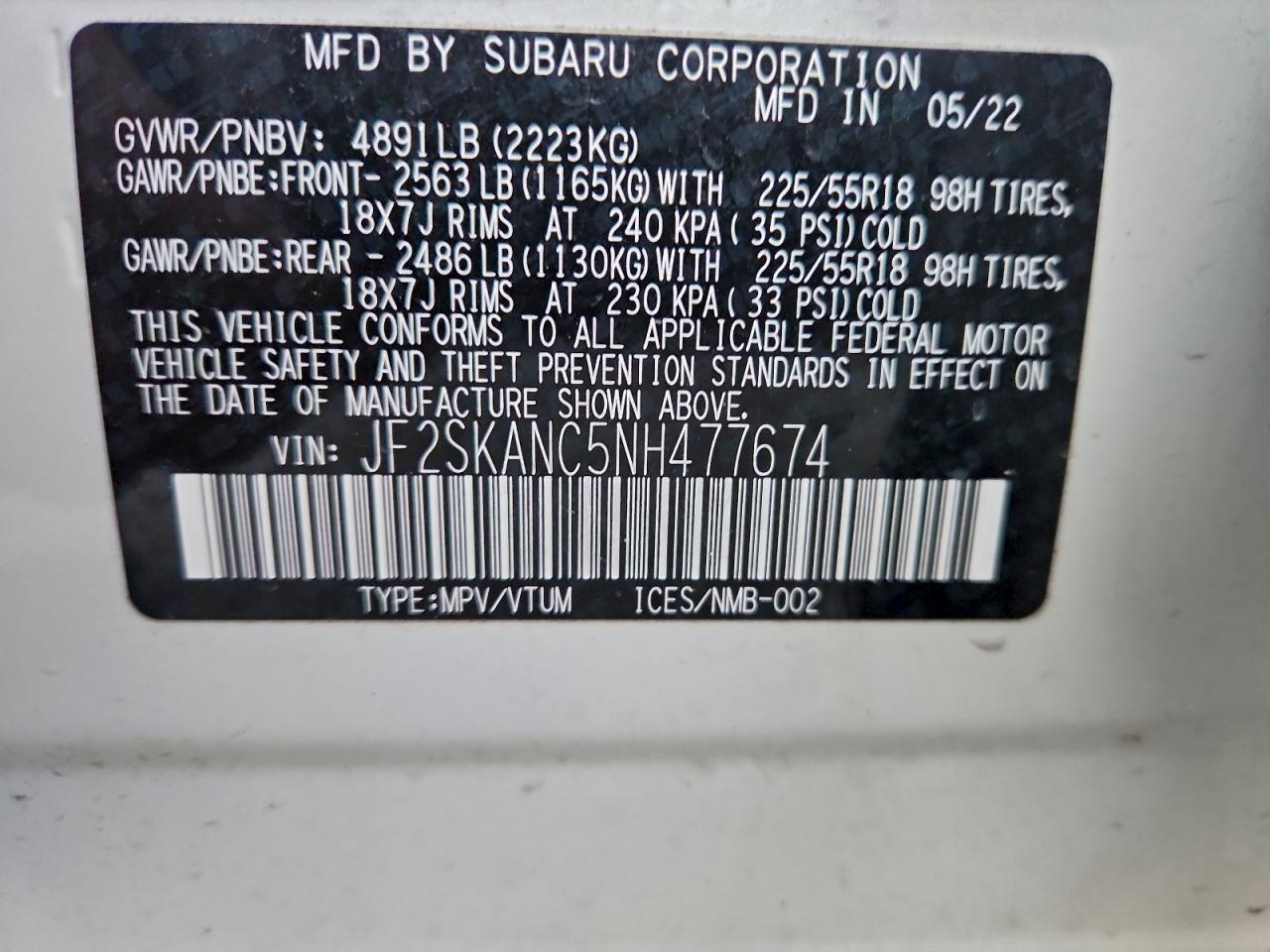 2022 SUBARU FORESTER LIMITED photo 12