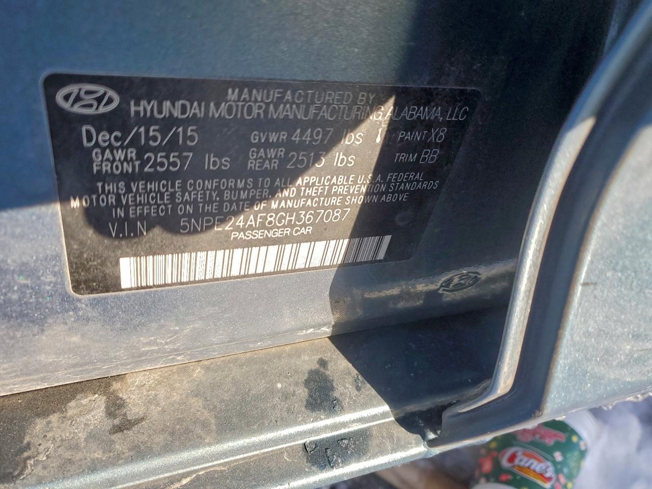 2016 HYUNDAI SONATA SE photo 25