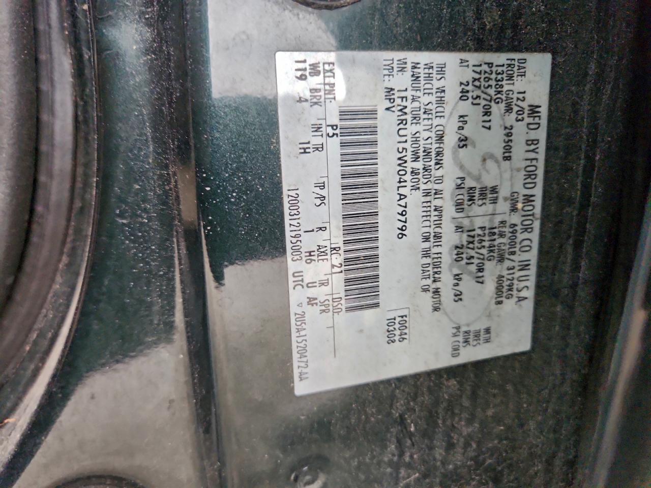 2004 FORD EXPEDITION XLT photo 13
