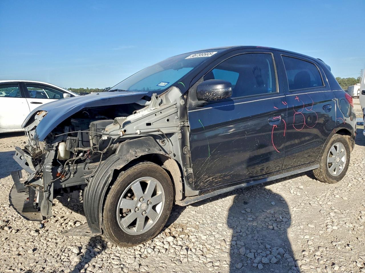 2015 MITSUBISHI MIRAGE ES — FRONT END damage — photo 1