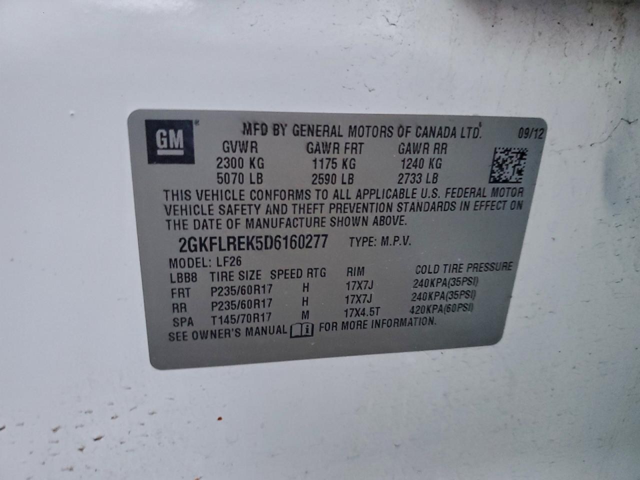 2013 GMC TERRAIN SLE photo 13