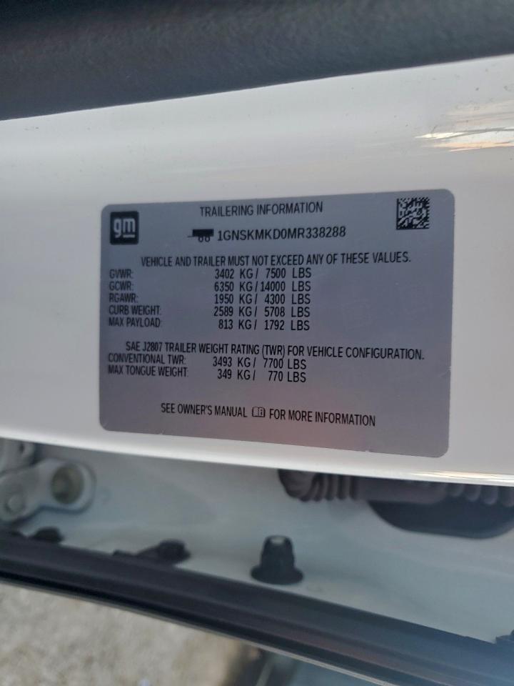 2021 CHEVROLET TAHOE K1500 LS photo 14
