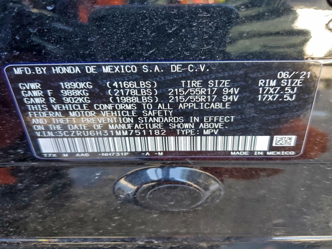 2021 HONDA HR-V LX photo 13