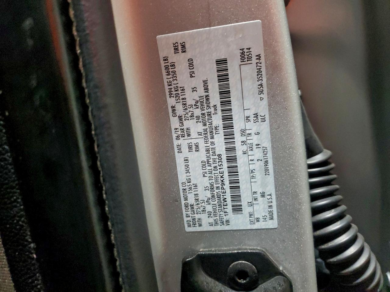 2019 FORD F150 SUPERCREW photo 13