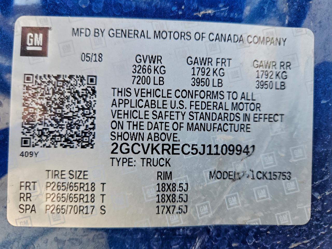 2018 CHEVROLET SILVERADO K1500 LT photo 13