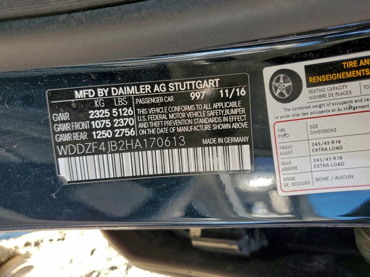 2017 MERCEDES-BENZ E 300 photo 12