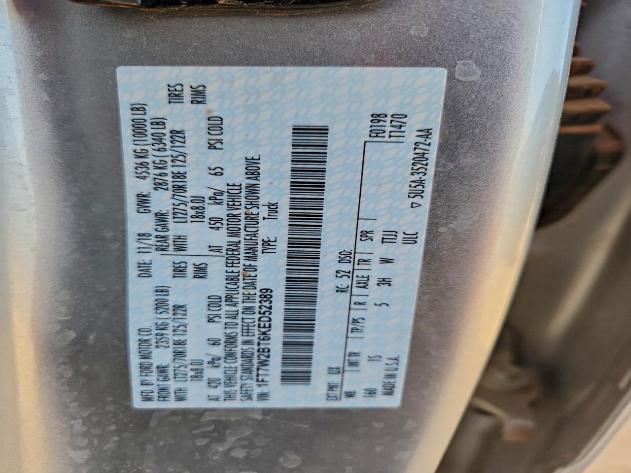 2019 FORD F250 SUPER DUTY photo 12