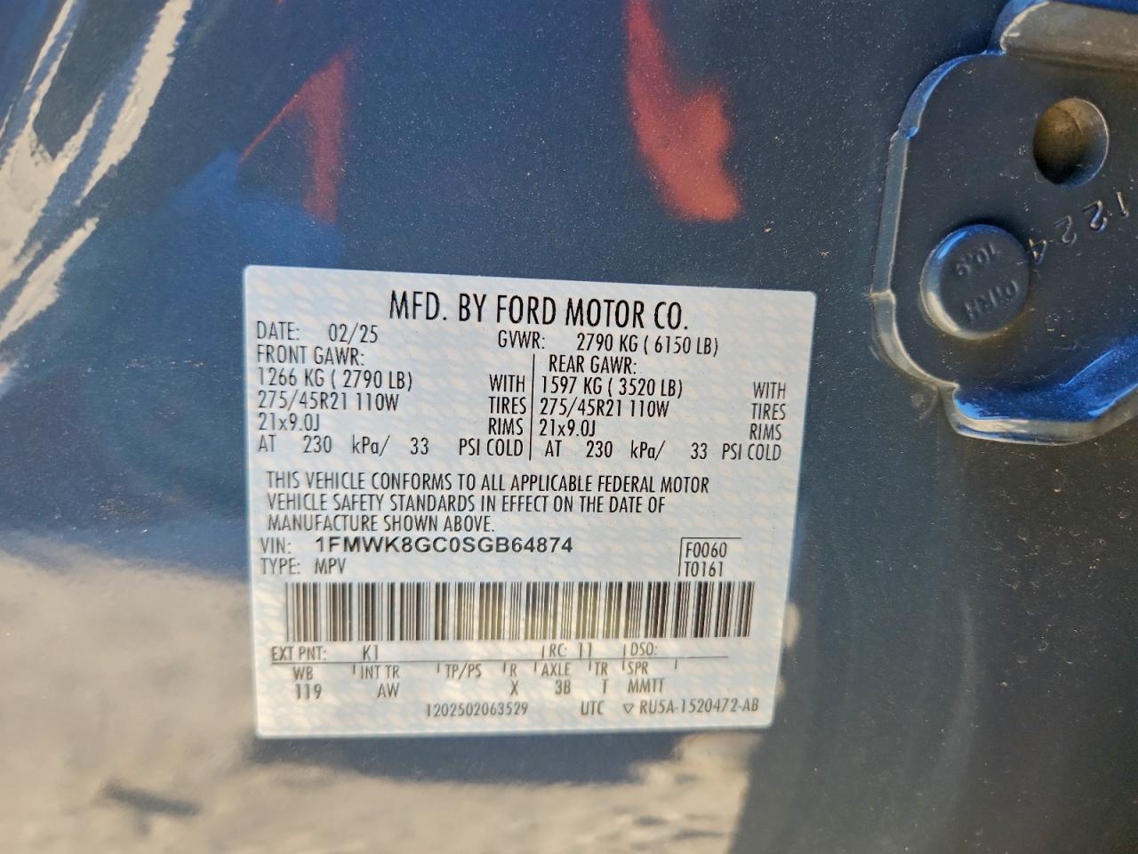 2025 FORD EXPLORER ST photo 13
